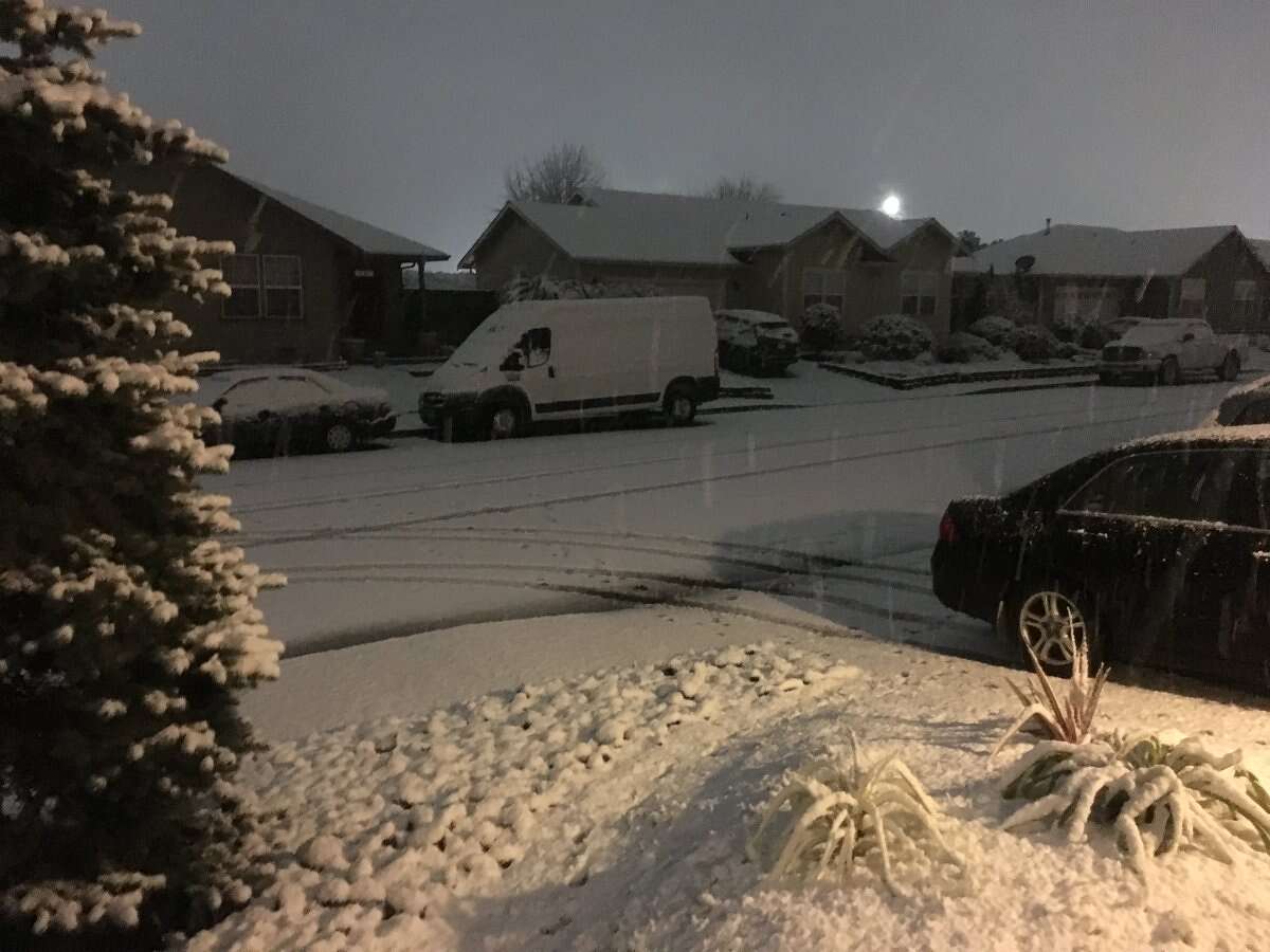 Snow falls at sea level in Northern California, beaches in Humboldt Co. dusted in powder