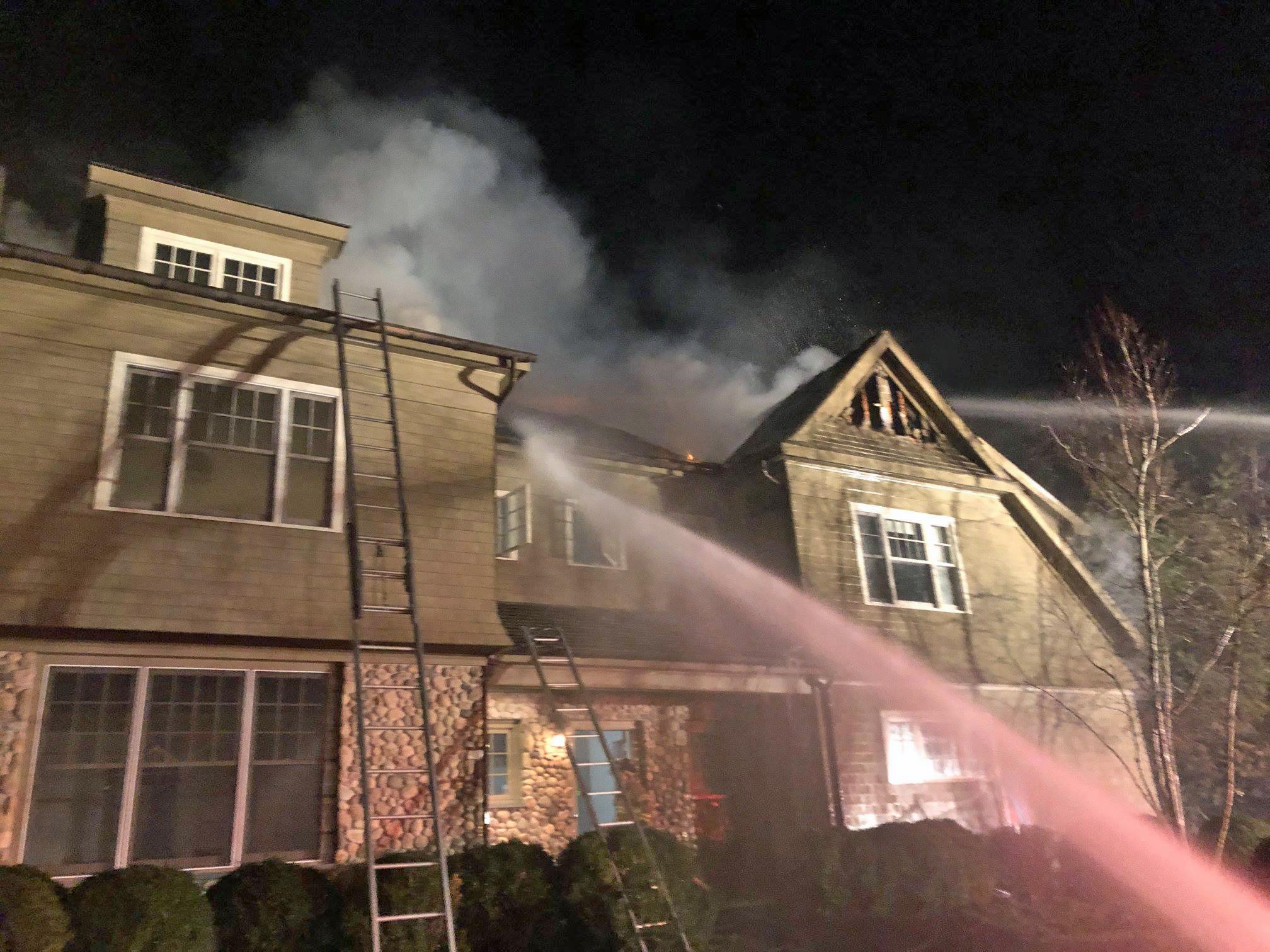 2 million Weston home catches fire