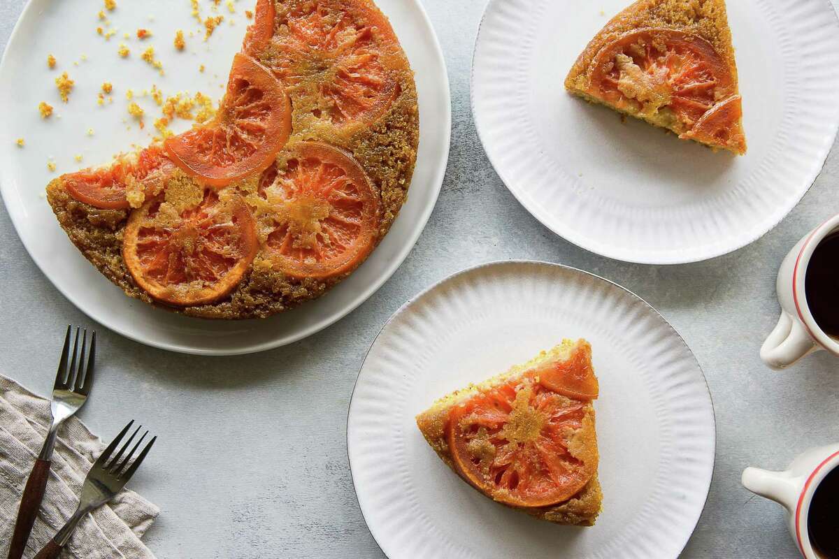Recipe Grapefruit Cornmeal UpsideDown Cake