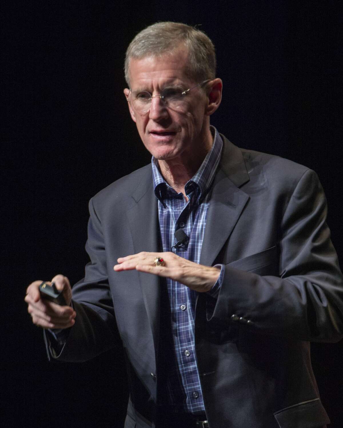 General (Ret.) Stanley McChrystal speaks 02/11/2019 at the kickoff event of Priority Midland. A initiative to bring Midland area leaders, community members ad taxing entities together for the betterment of Midland. Tim Fischer/Reporter-Telegram