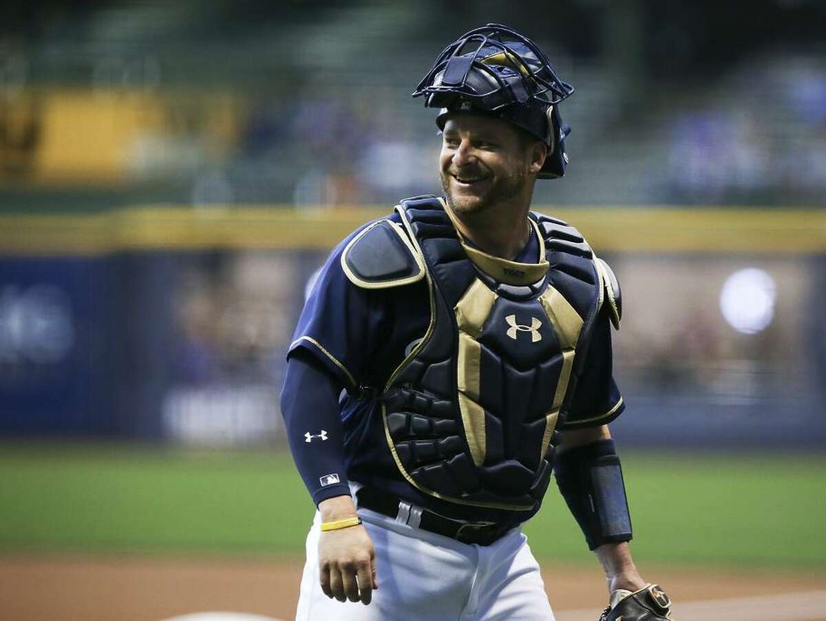 After 4 ½ seasons with the A’s, catcher Stephen Vogt joined the Brewers for the last half of 2017. He didn’t play last season.
