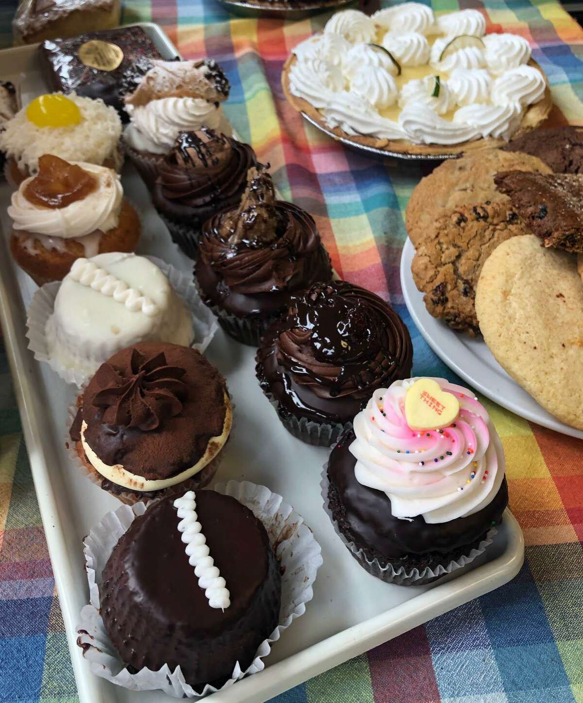 Spectrum/American Pie Company in Sherman, which celebrated its 25th anniversary in Sherman, is well known for its homestyle cooking and delicious baked goods. An assortment of cupcakes, pies, cookies, brownies and other treats are sold. February 2019