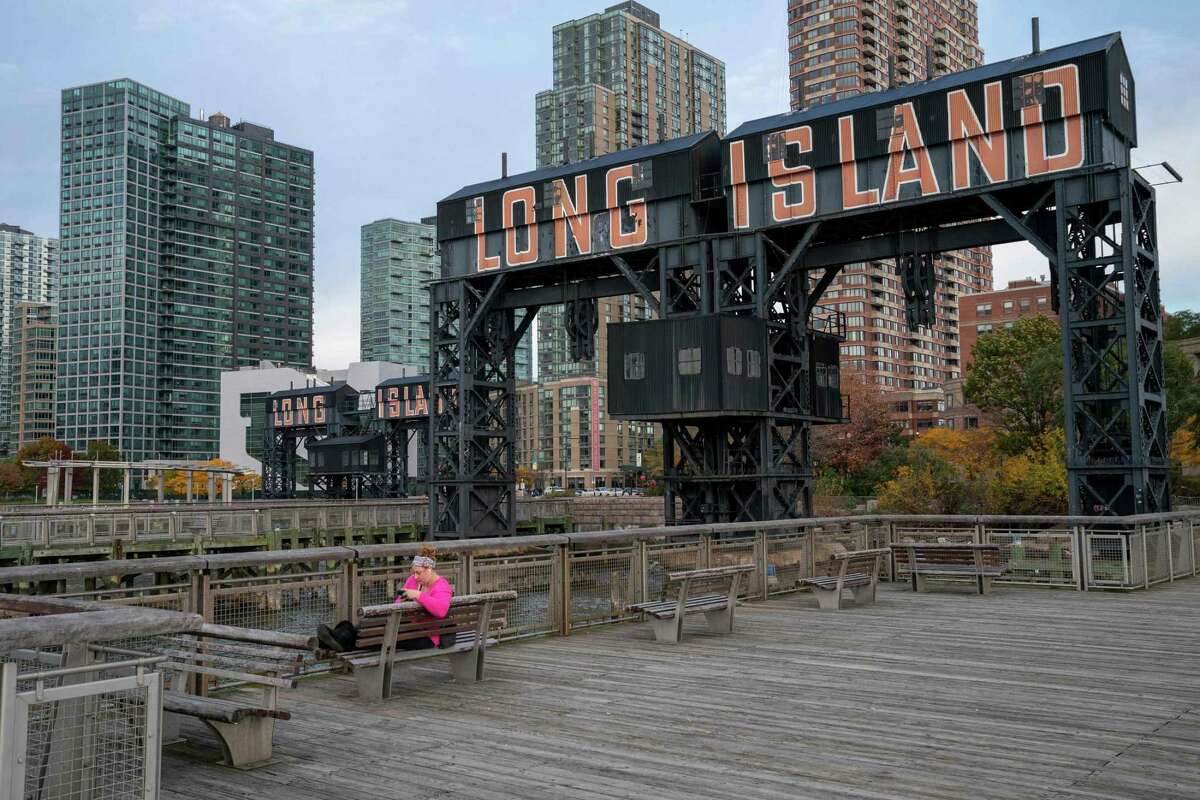 A view of the waterfront of Long Island City in the Queens borough of New York, along the East River, where Amazon is expected to put its new headquarters.