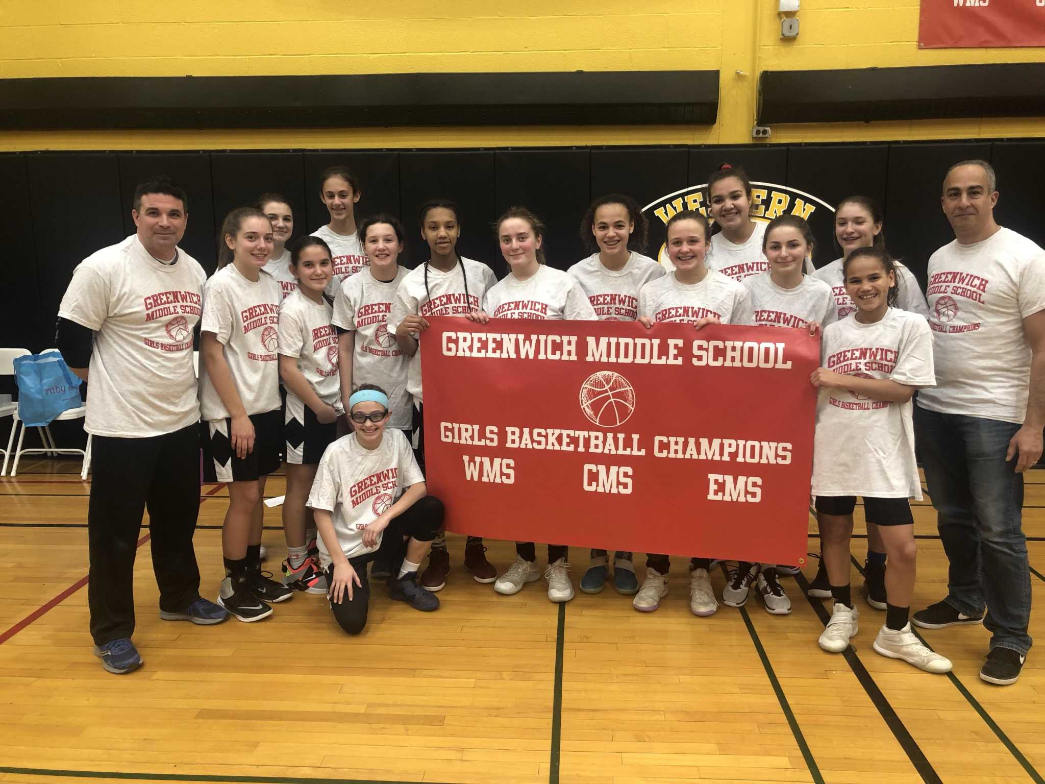 Western Middle School girls team captures town basketball title
