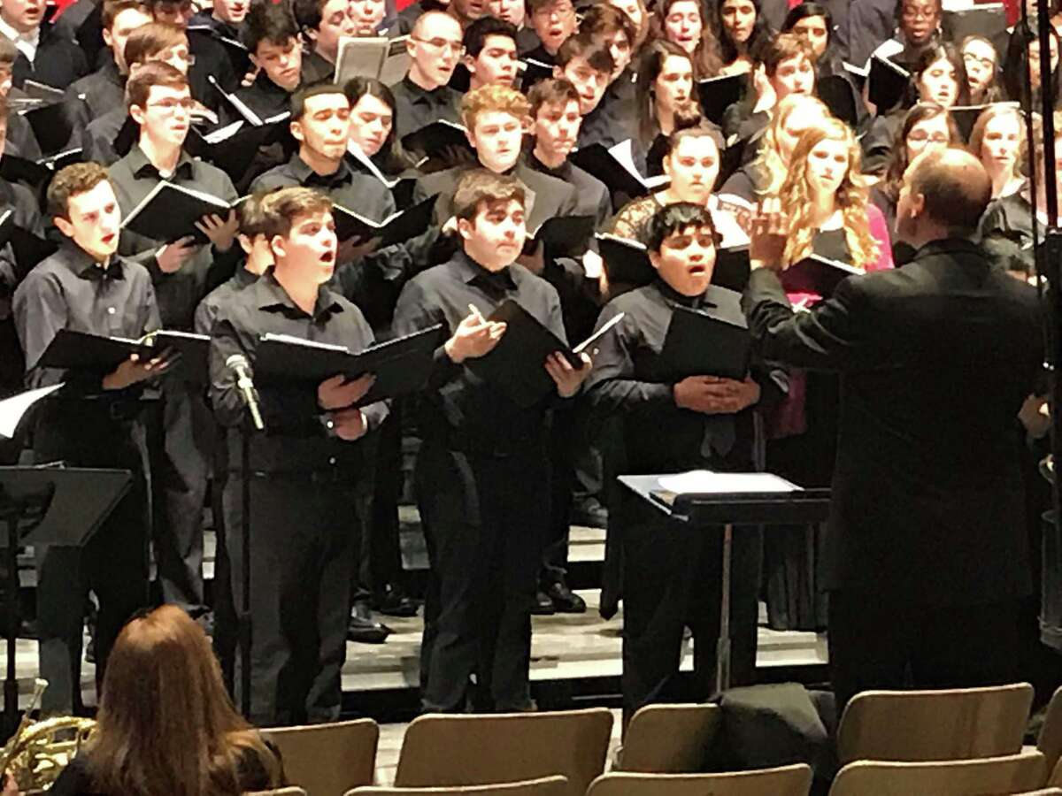 Connor Sainz, second from left, of New Milford and a student at Marvelwood School in Kent, recently participated in the Northern Region High School Festival Chorus, sponsored by the Connecticut Music Educators' Association.