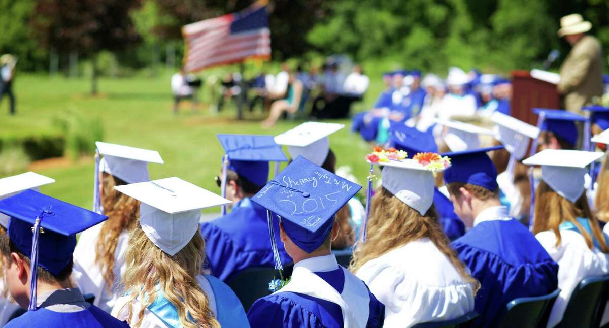 File photo of a Shepaug Valley School commencement ceremony.