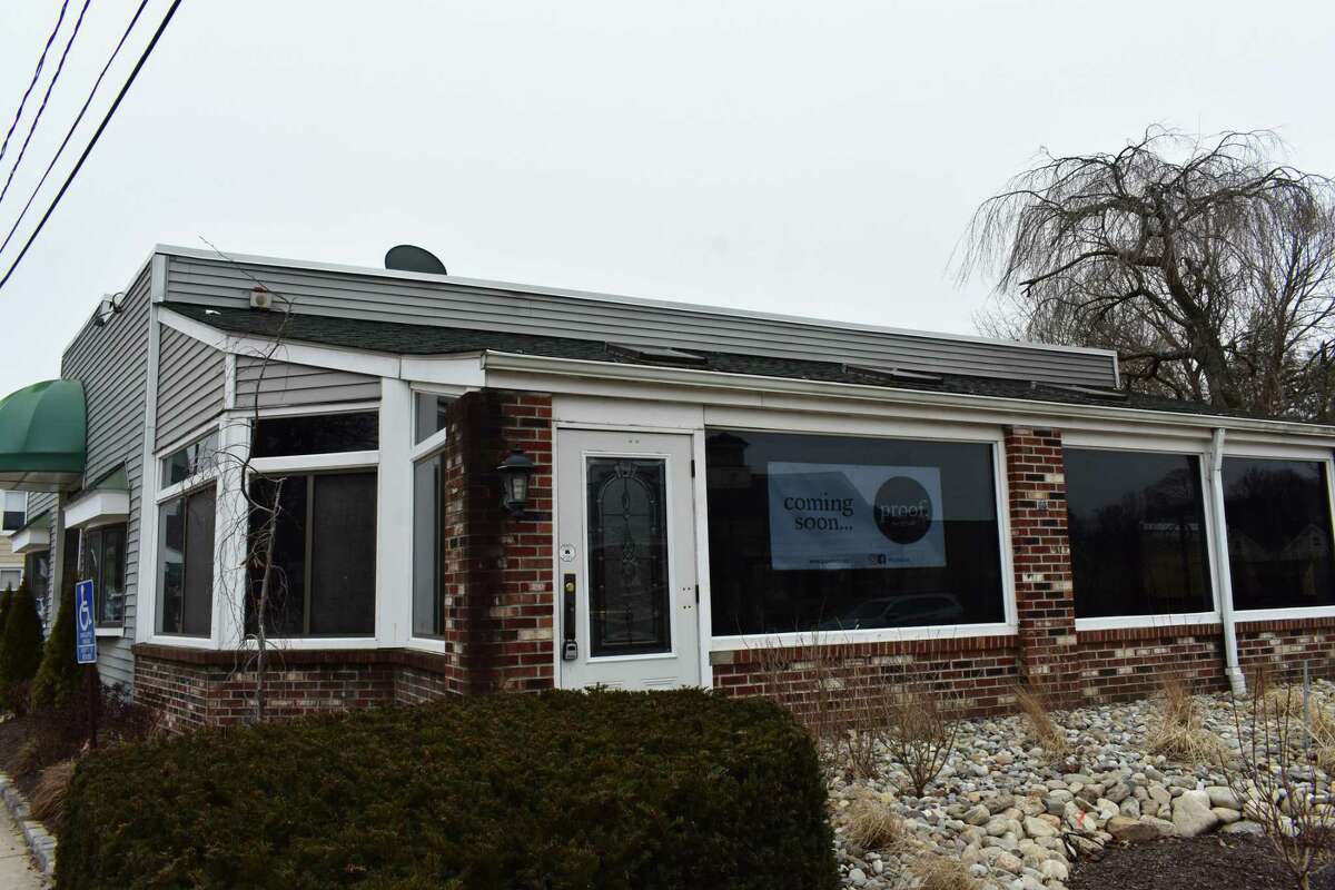 The former Spot restaurant in February 2019 at Greenwood Avenue and Front Street in Bethel, Conn., where restaurateurs John Schauster and Samantha Lupacchino opened a craft beer and gourmet pretzel bar called Proof.