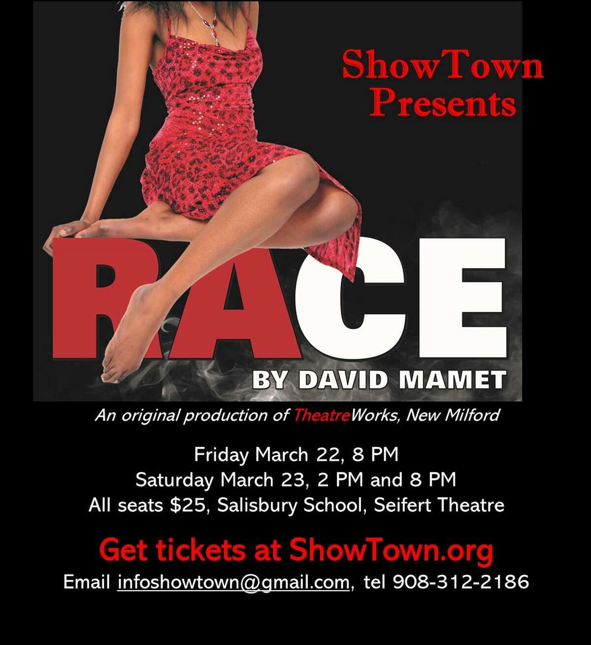 ShowTown, a new theater group in Lakeville, is staging "Race" in Salisbury March 22-23.