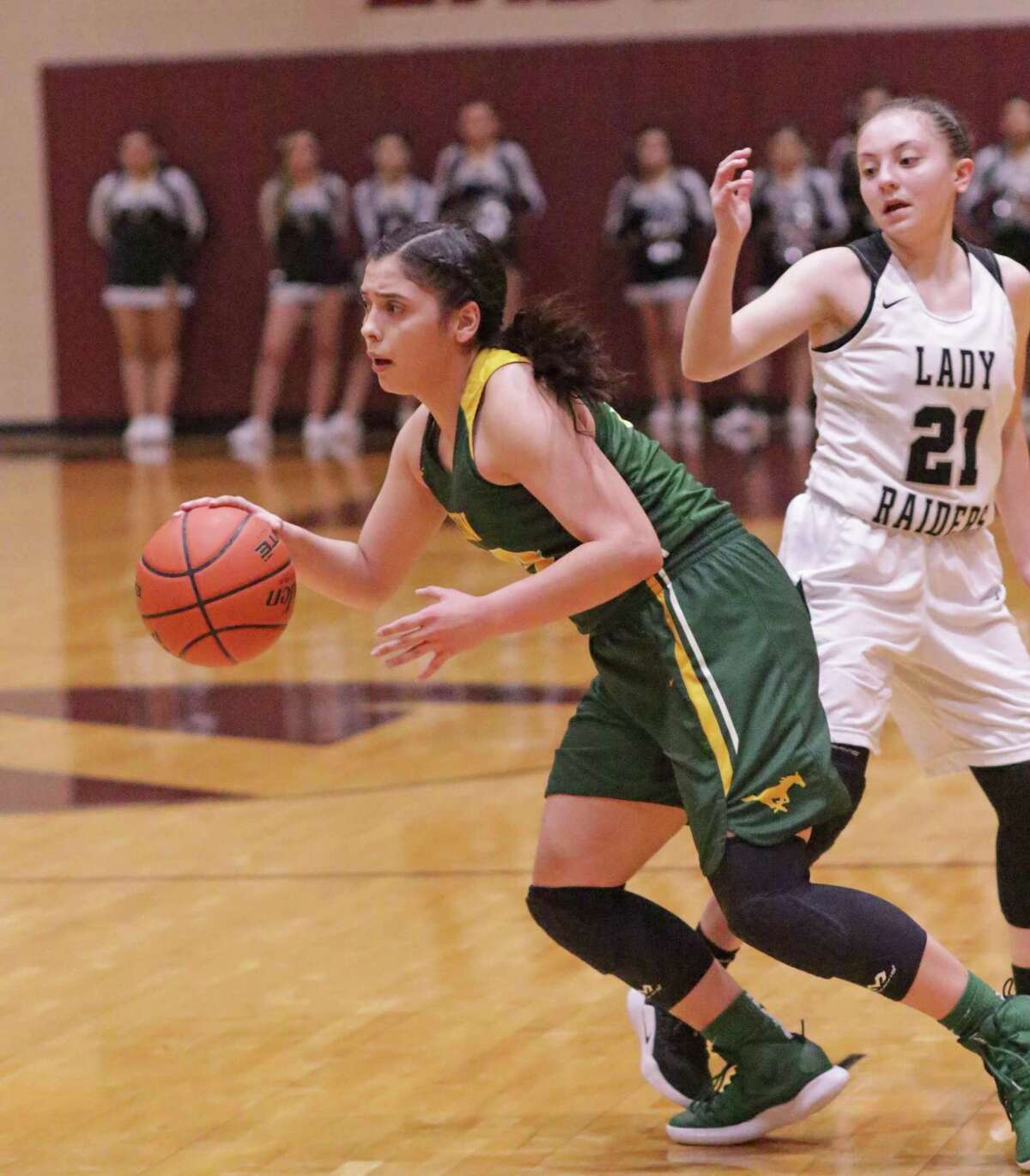 Ashley Pena and Nixon were eliminated during the first round of the girls' basketball playoffs on Tuesday at Zapata losing 37-32 to PSJA North.