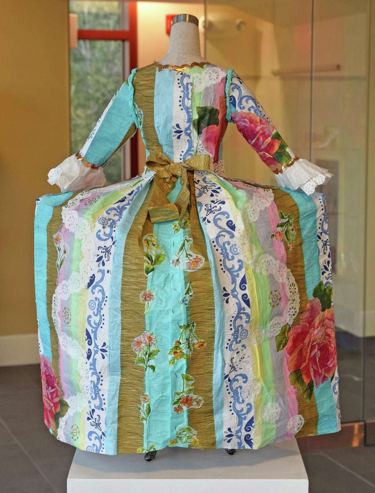 Sarah Gardella's fashion creation merges Rococo style with a unique textile technique.