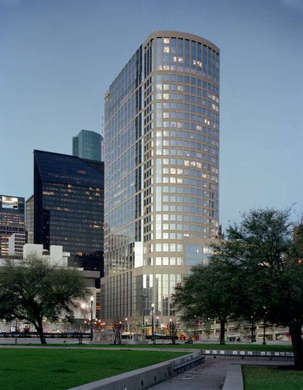 Hines is renovating the lobby at 717 Texas, a 33-story building that opened in 2013. Calpine recently renewed its lease in the building.