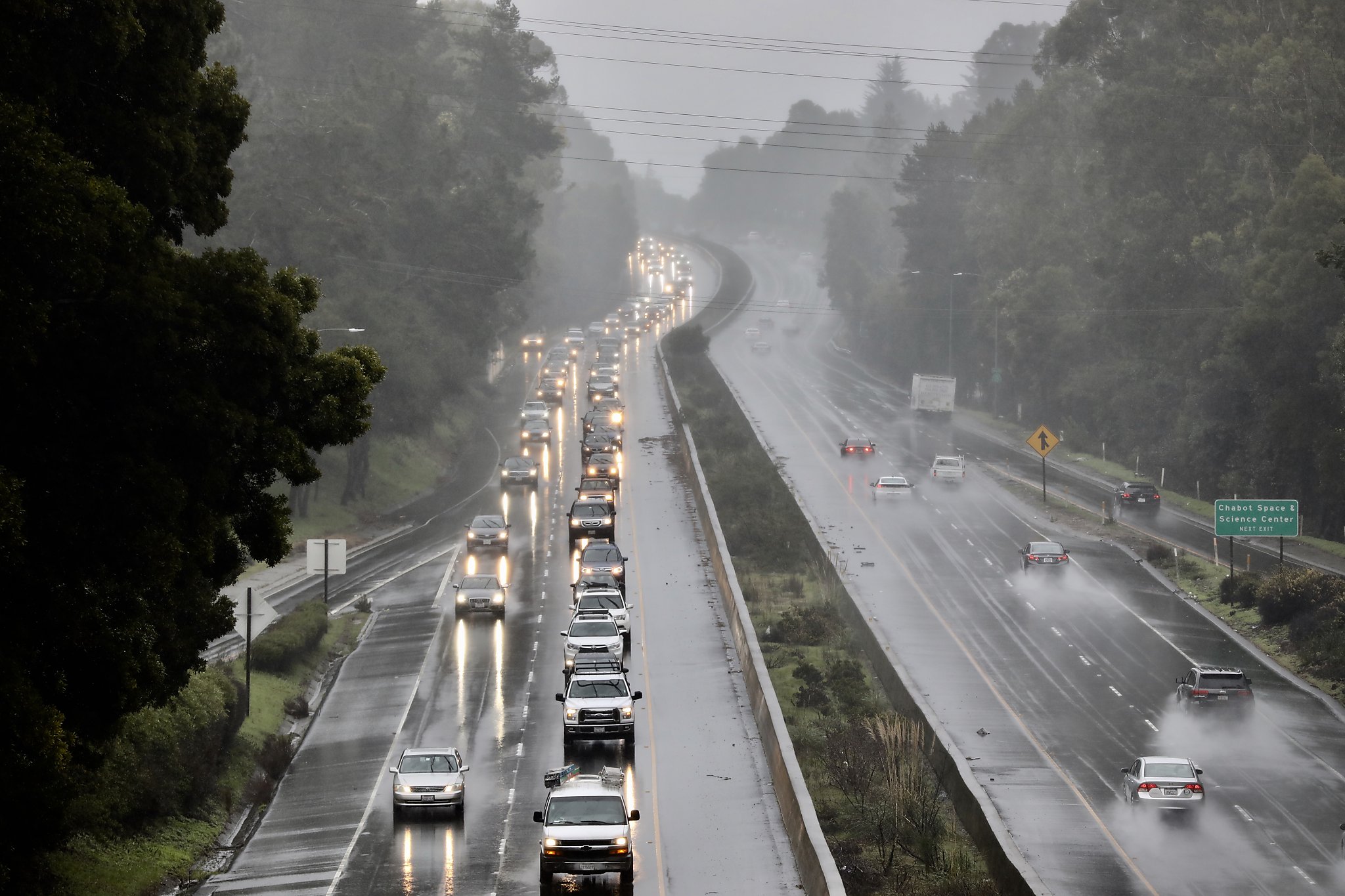 Traffic Landslides, flooding stall Bay Area roadways