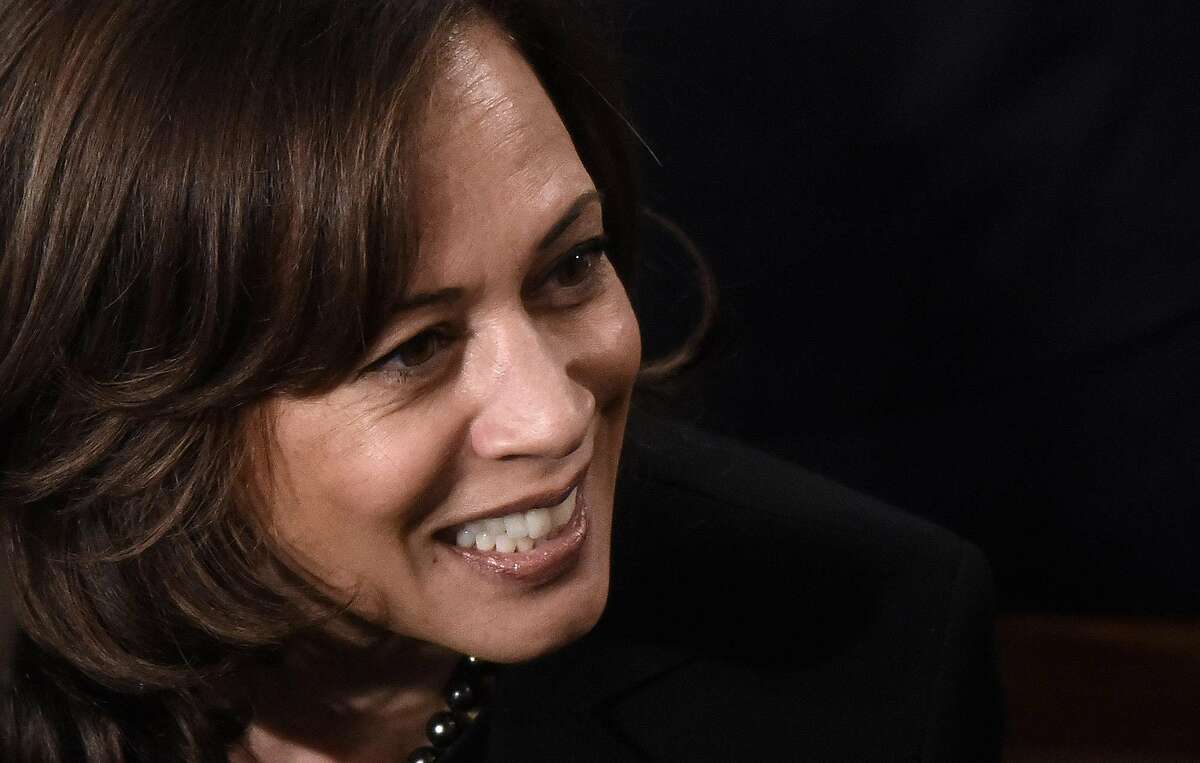 Sen. Kamala Harris (D-Calif.) attends the State of the Union address to a joint session of the Congress on Capitol Hill in Washington, D.C., on February 5, 2019. (Olivier Douliery/Abaca Press/TNS)