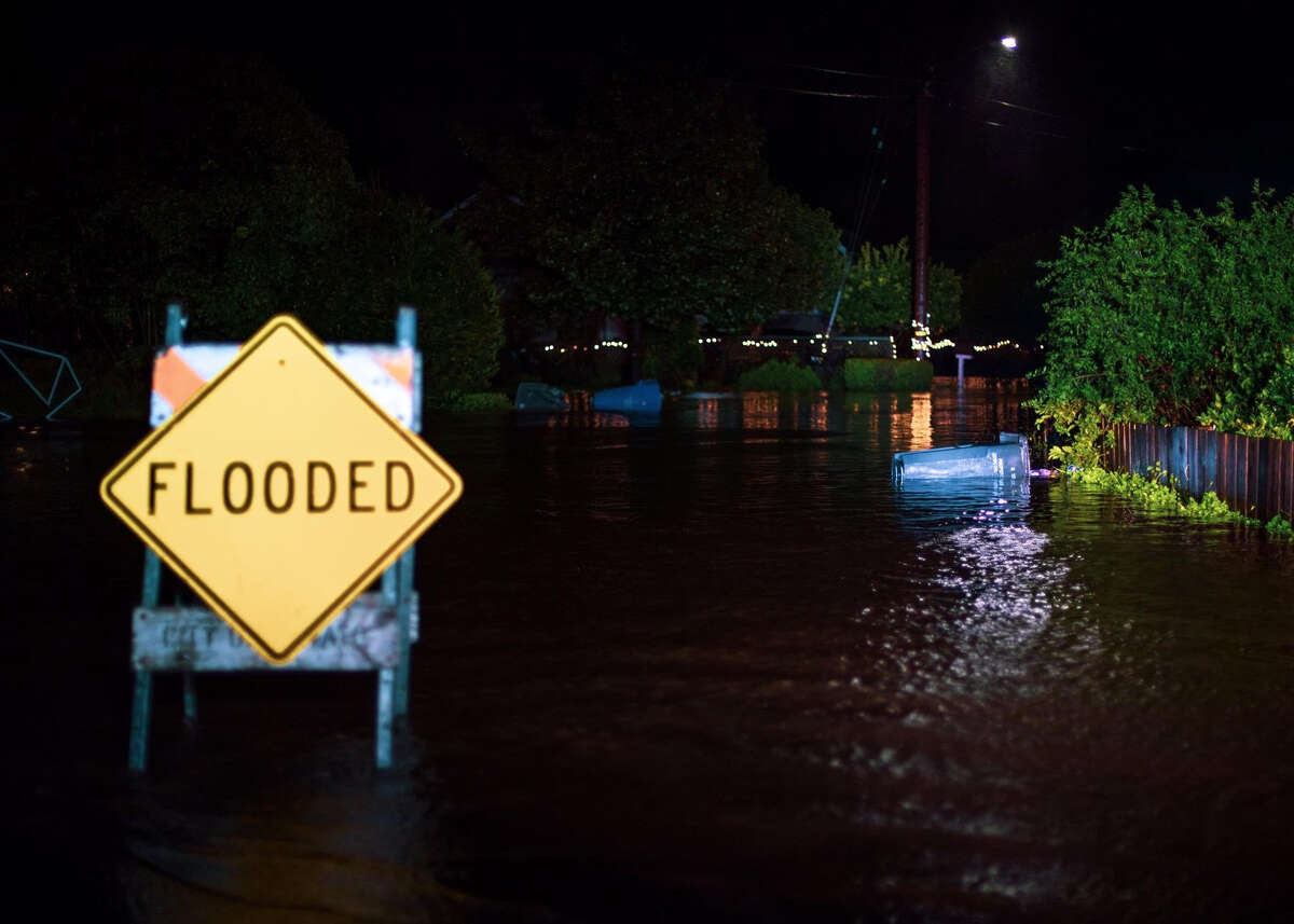 Several roads flooded in Novato on Thursday. Click through the gallery for more storm photos.