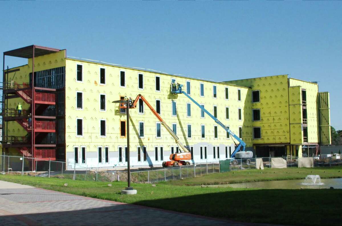 A residence hall is being constructed at University of Houston Clear Lake to open in the fall.
