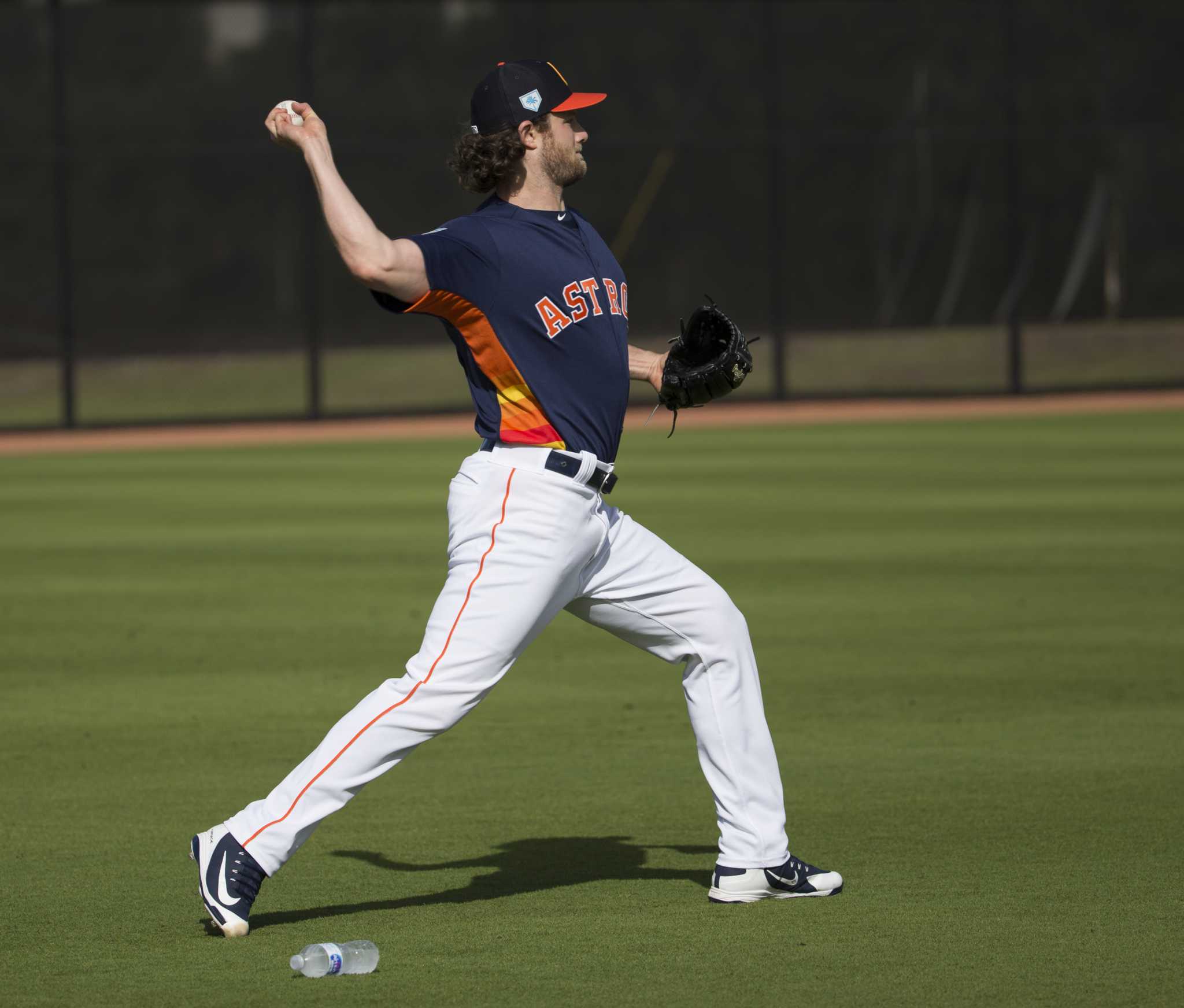 Forrest Whitley Houston Astros Home Gold Collection Jersey by NIKE