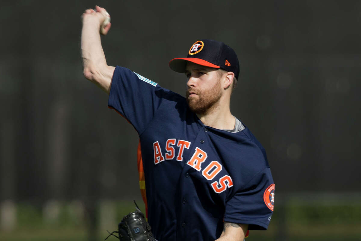 PHOTOS: Best available MLB free agents in 2019  Houston Astros right handed pitcher Collin McHugh (31) throws warm-up pitches at Fitteam Ballpark of The Palm Beaches on Day 1 of spring training on Thursday, Feb. 14, 2019, in West Palm Beach. >>>See the league's best free agent players and where they're headed during the 2019 season ...
