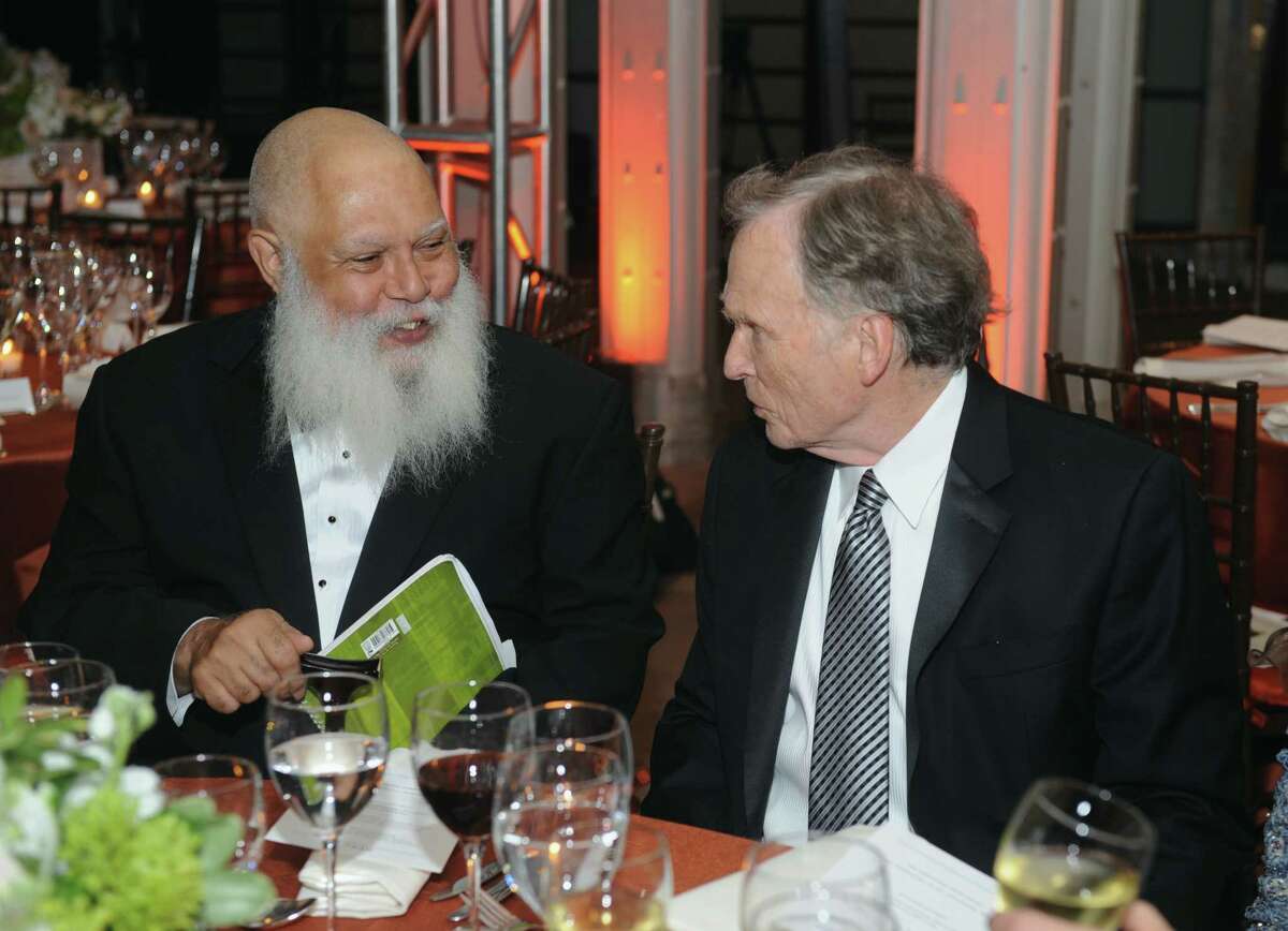 NEW YORK, NY - OCTOBER 17: Samuel Delany and Dick Cavett attend the Norman Mailer Center's Fifth Annual Benefit Gala sponsored by Van Cleef & Arpels on October 17, 2013 in New York City. (Photo by Brad Barket/Getty Images for The Norman Mailer Center)