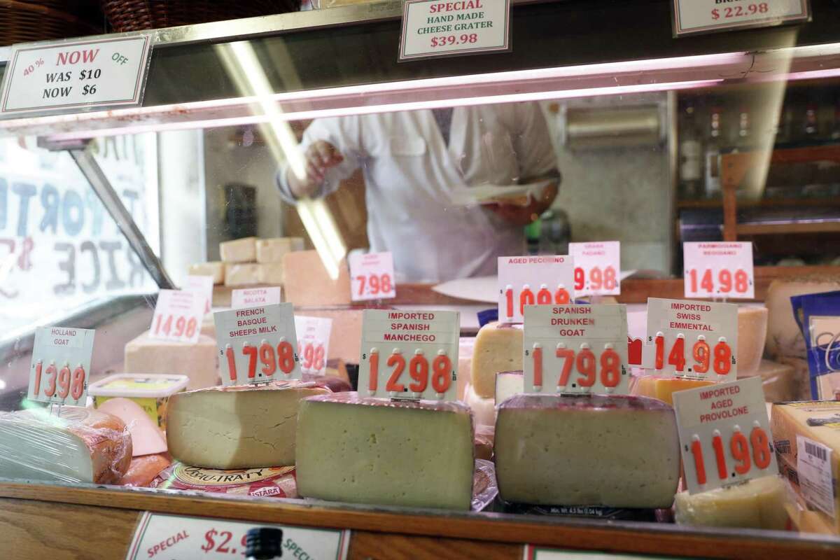 A variety of cheeses from several European countries — not just Italy — are available at Lucca Ravioli Co.