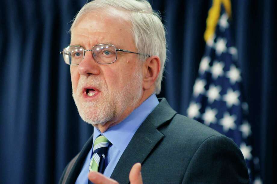 Howie Hawkins at a press conference to announce on Thursday, April 12, 2018, in Albany, N.Y.    (Paul Buckowski/Times Union) Photo: PAUL BUCKOWSKI / (Paul Buckowski/Times Union)