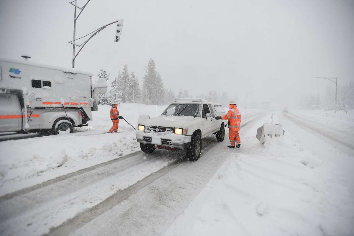 Snow I80 to Tahoe, Hwy. 50 reopened, chains required