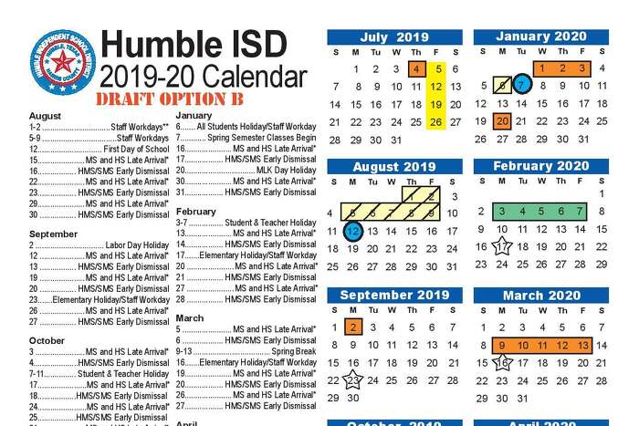 Humble Isd 2022 Calendar Humble Isd Adds Week-Long Vacations In February, October To 2019-20 Calendar