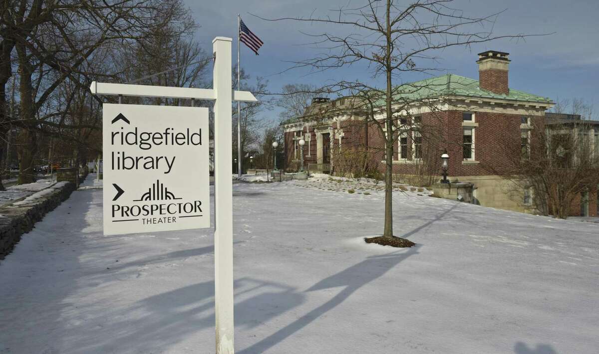 Ridgefield Public Library in downtown Ridgefield, Conn, Thursday, February 14, 2019.