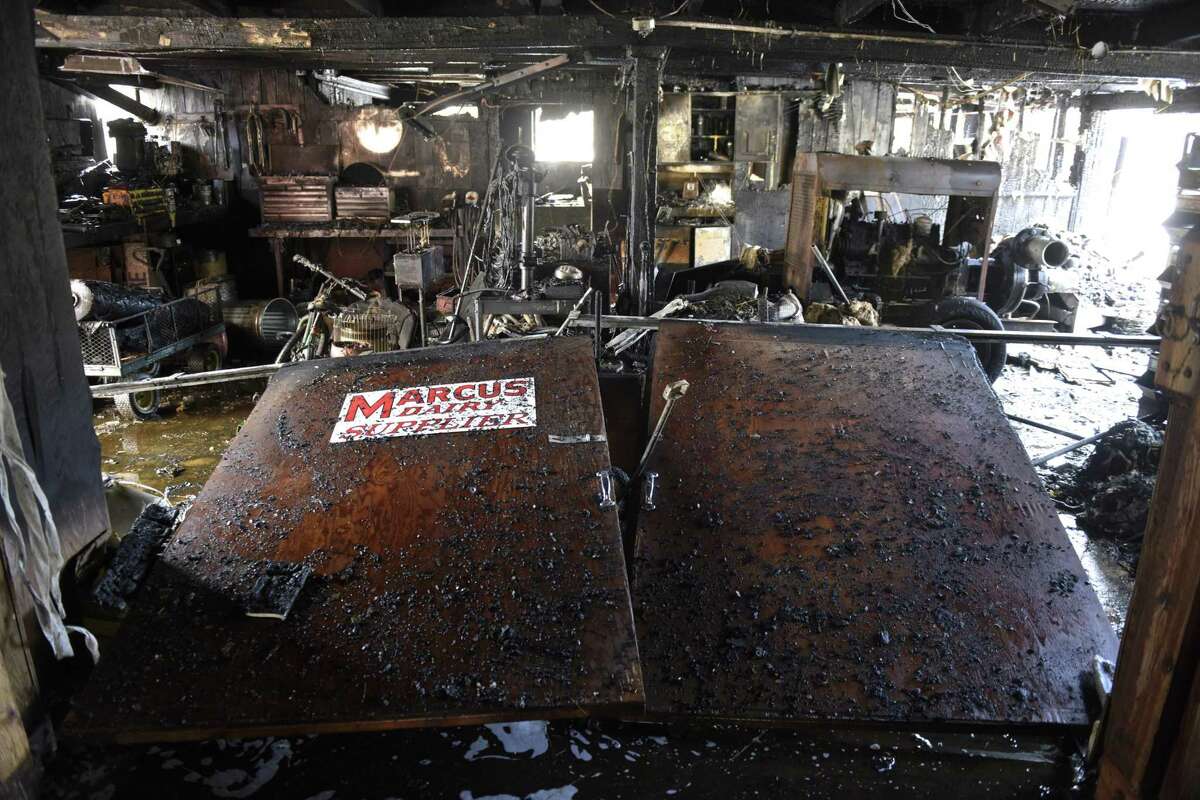 Most animals escape New Milford barn fire