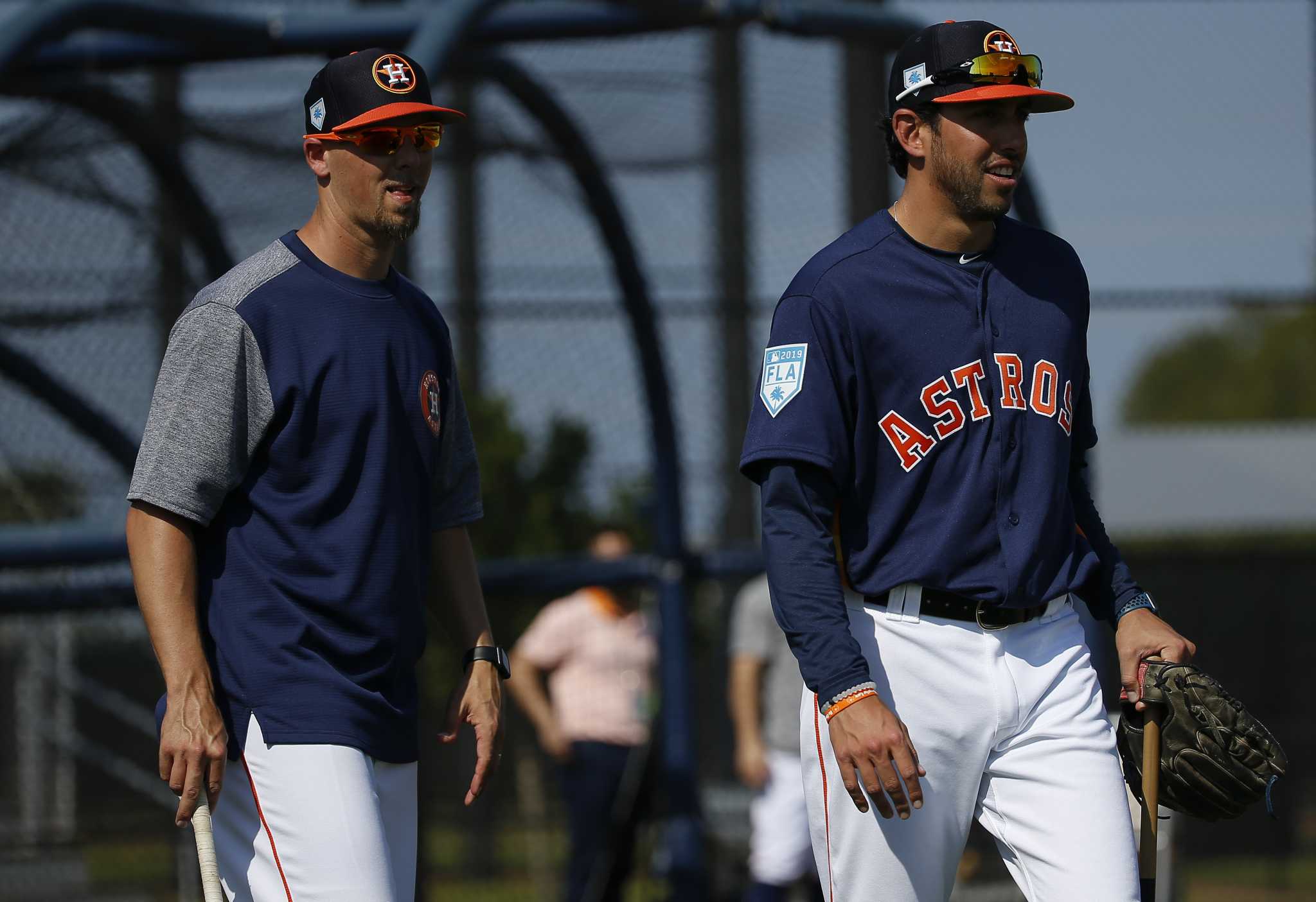 Astros outfield excites with stellar gloves all around