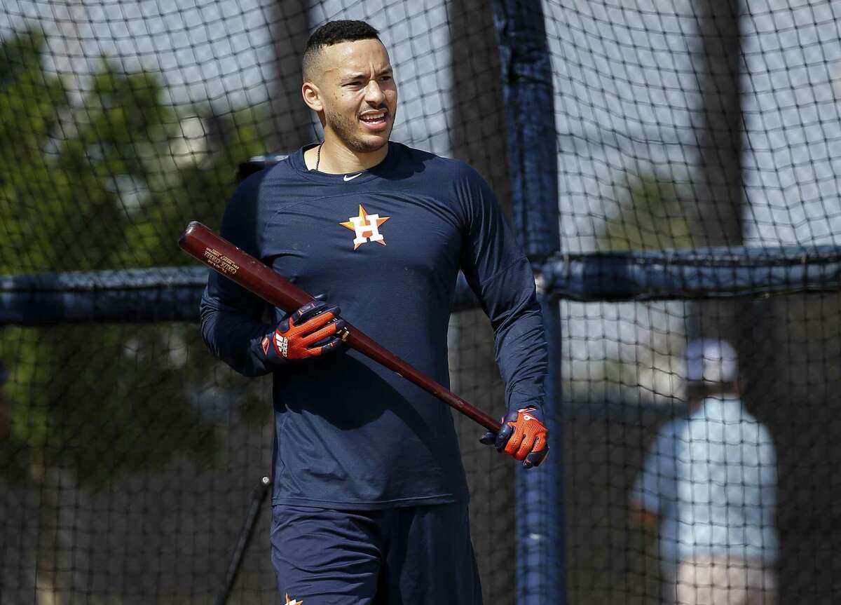 During a brief stint in the batting cage Saturday, Carlos Correa liked the way the ball “flew” off his bat, something that rarely happened in 2018 after he hurt his back.