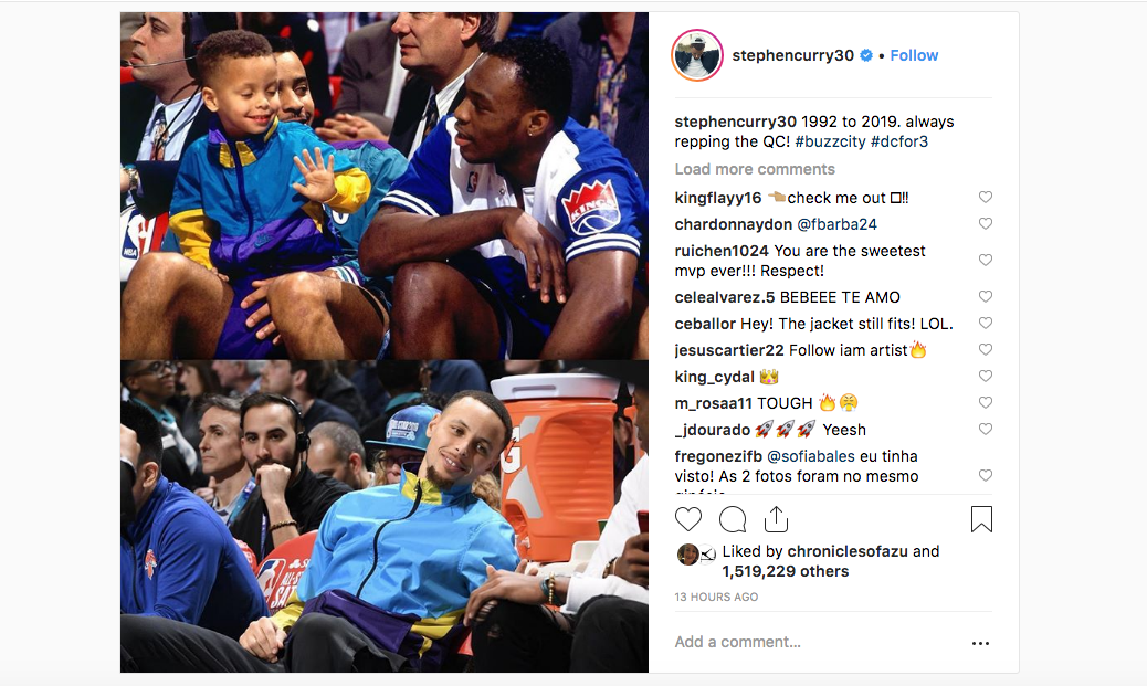 Steph Curry gets nostalgic for 1992 at 