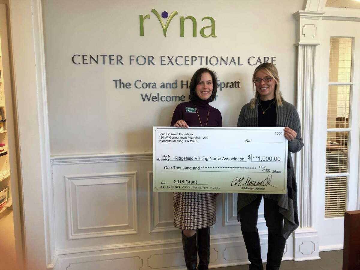 The Ridgefield Visiting Nurse Association has received a $1,000 grant from the Jean Griswold Foundation.