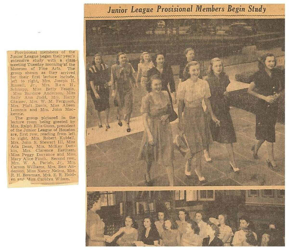 Photos See how the Junior League of Houston began