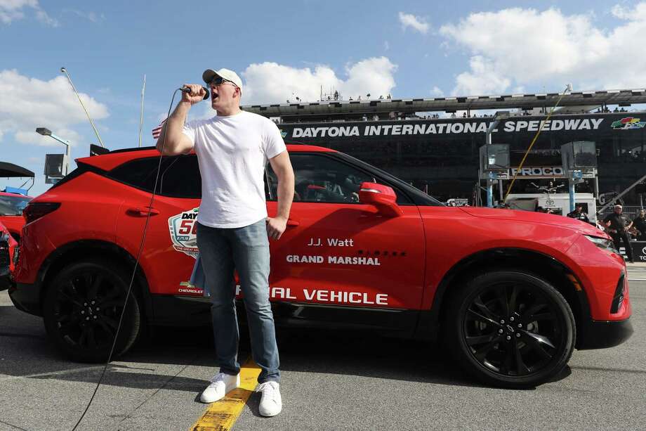 Texans J J Watt Delivers Daytona 500 Opening Line