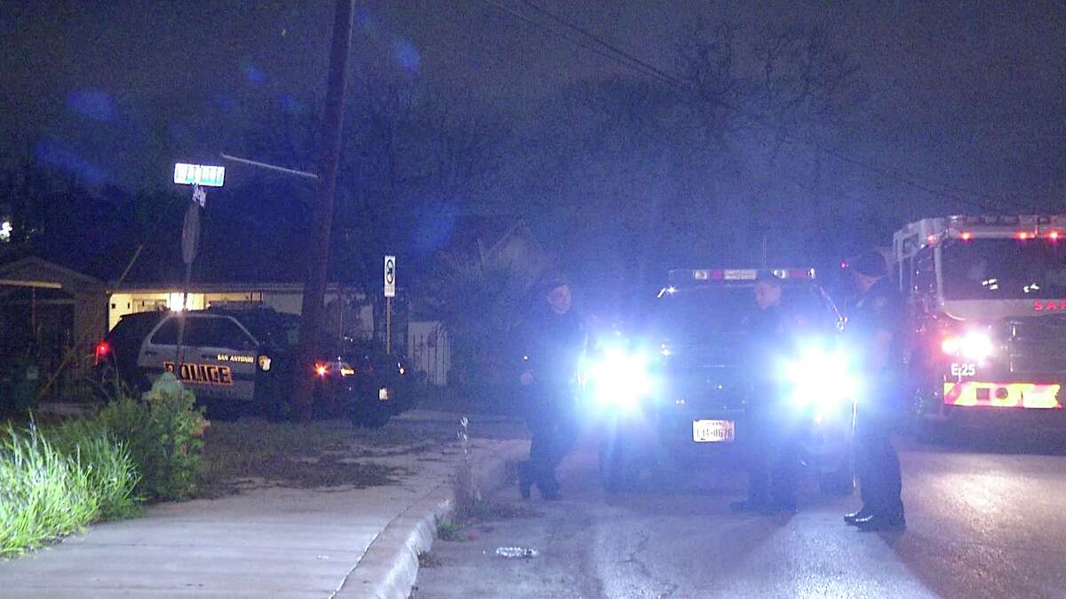 Authorities responded to the shooting at about 10:25 p.m. in the 200 block of Verne Street.