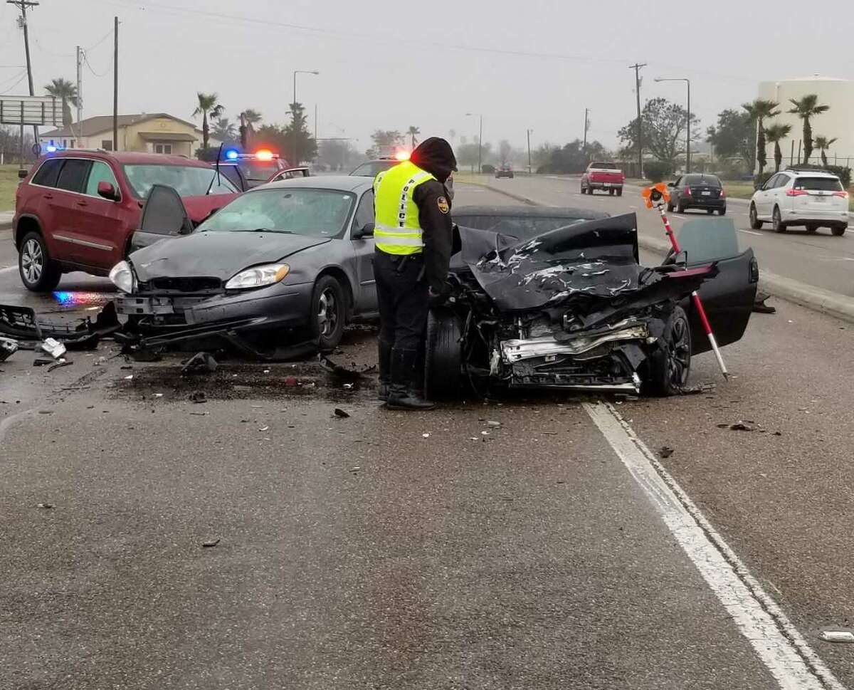 A head-on collision was reported Tuesday morning near the Laredo International Airport. Authorities said a man in his 20s was transported in critical condition to Laredo Medical Center.