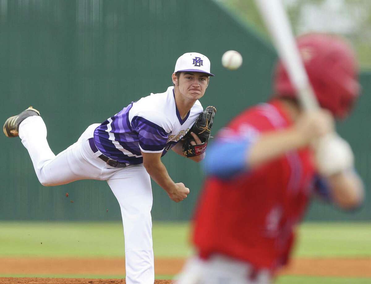 Montgomery pitcher Dillon Smith (10), shown here last year, picked up a win over Kingwood Park on Wednesday.