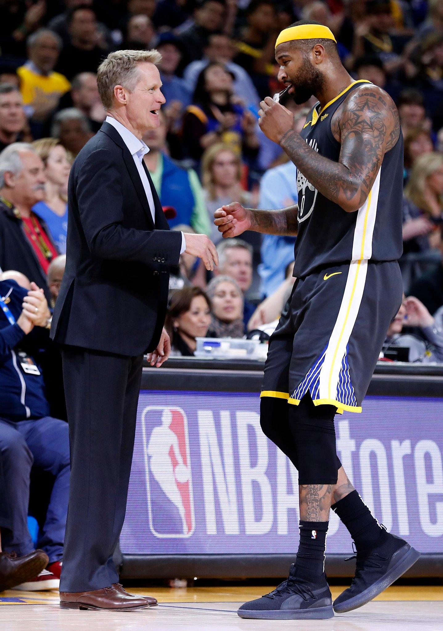 Draymond Green Steve Kerr React To Demarcus Cousins Tearing His