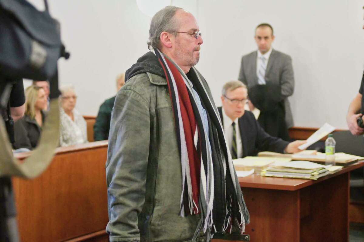 David Hempstead appears in Troy City Court on Thursday, Feb. 21, 2019, in Troy, N.Y. Hempstead and his wife, Michele Hempstead, are being charged with hoarding animals at a home on Campbell Avenue. (Paul Buckowski/Times Union)