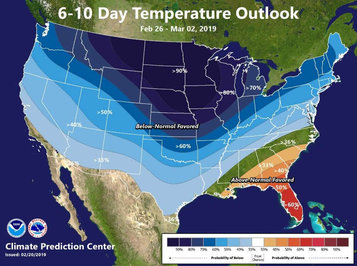 Temperatures will likely remain colder than normal over the next week.