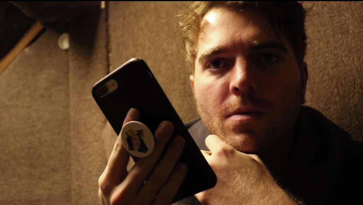 A screen grab of the YouTube video “Conspiracy Theories With Shane Dawson.”