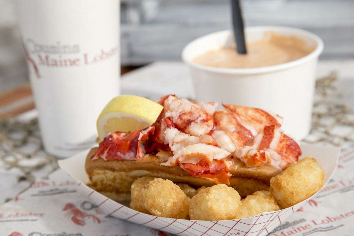 A lobster roll from Cousins Maine Lobster. The company has recently awarded one of its food truck franchises to a couple in Southern Connecticut.