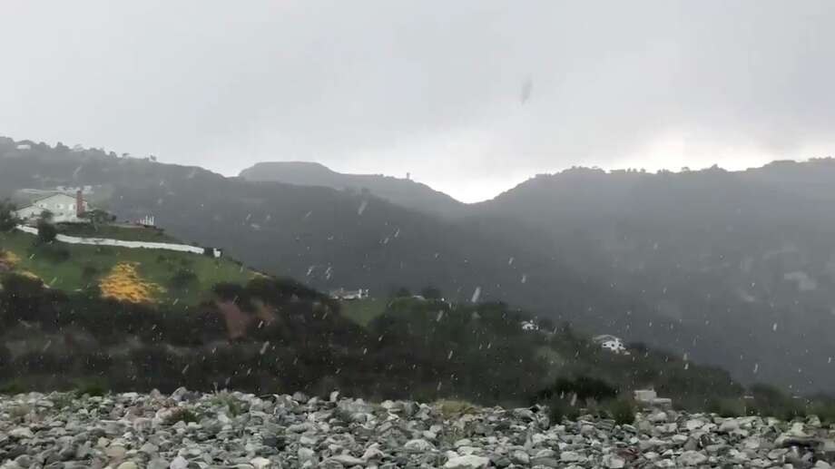 Rare snow falls in Malibu, only miles from the beach SFGate