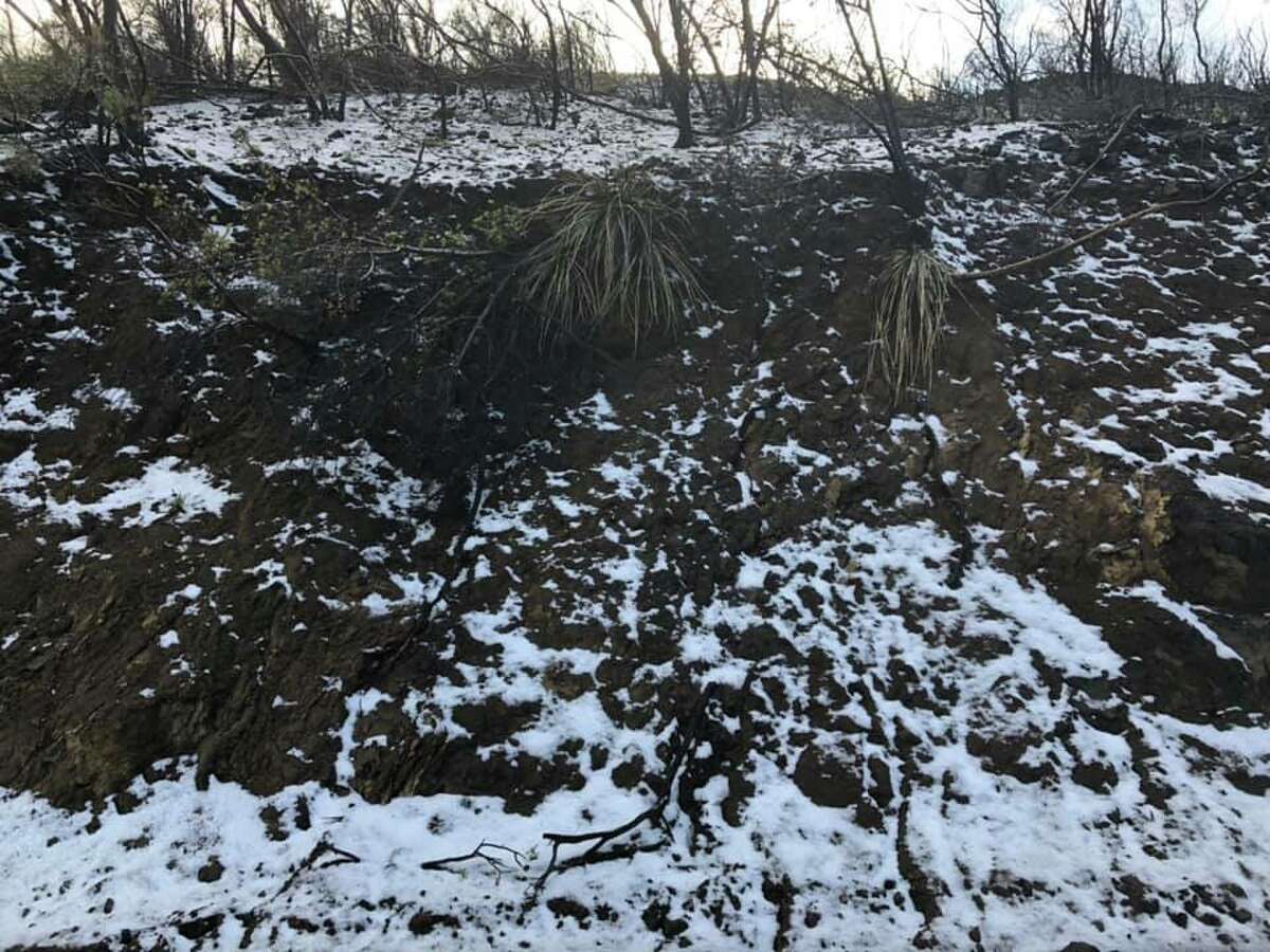 Rare snow falls in Malibu, only miles from the beach