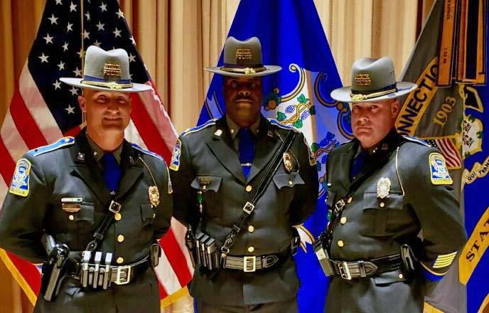 CT State Police Promote 3 Troopers