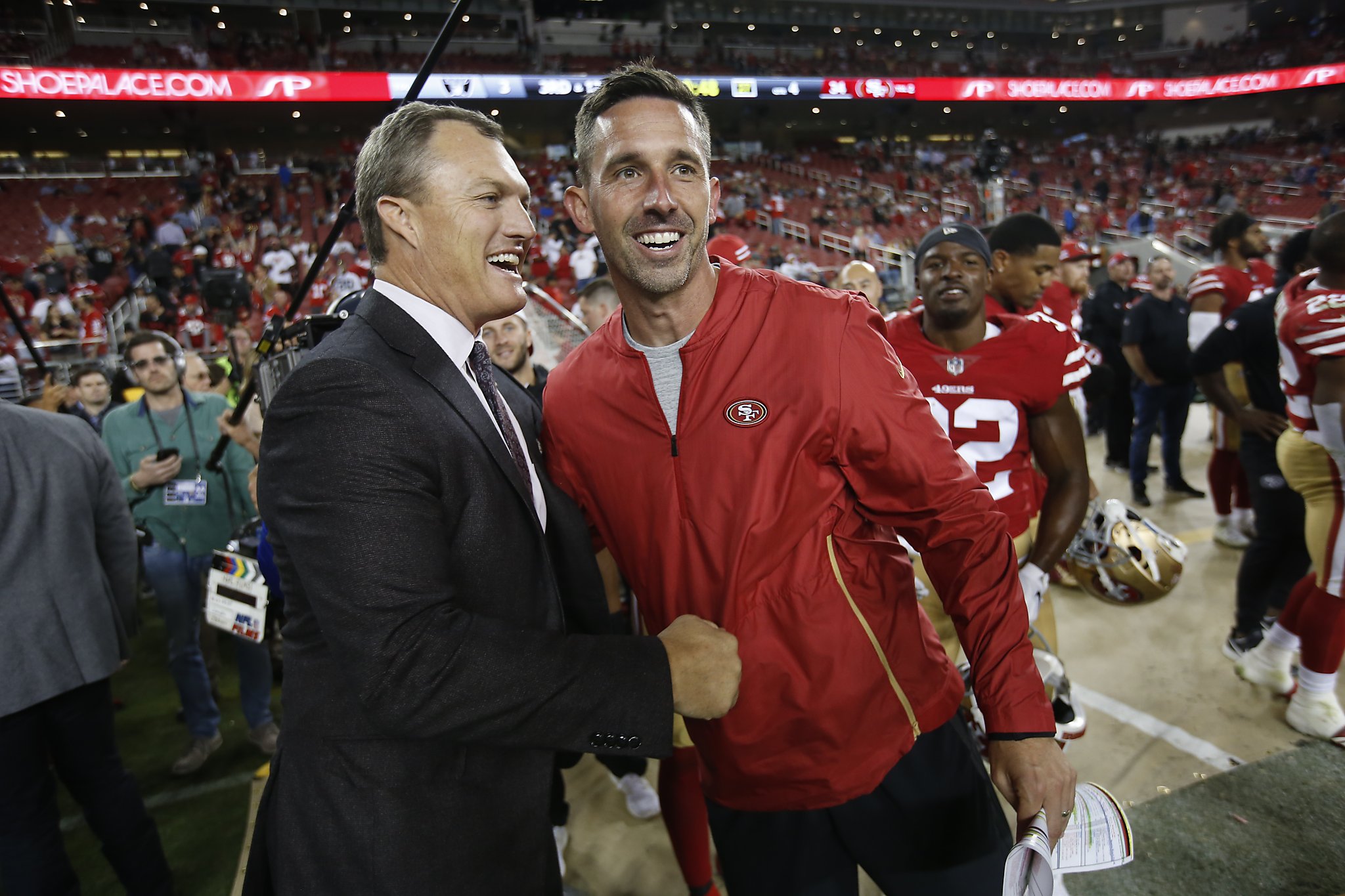 49ers: Kyle Shanahan's firm 1-word response to Nick Bosa trade question