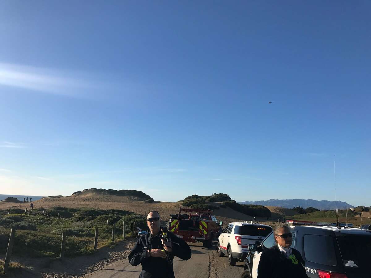 Lt. John Baxter, of the Francisco Fire Department, at the scene of the Fort Funston rescue.