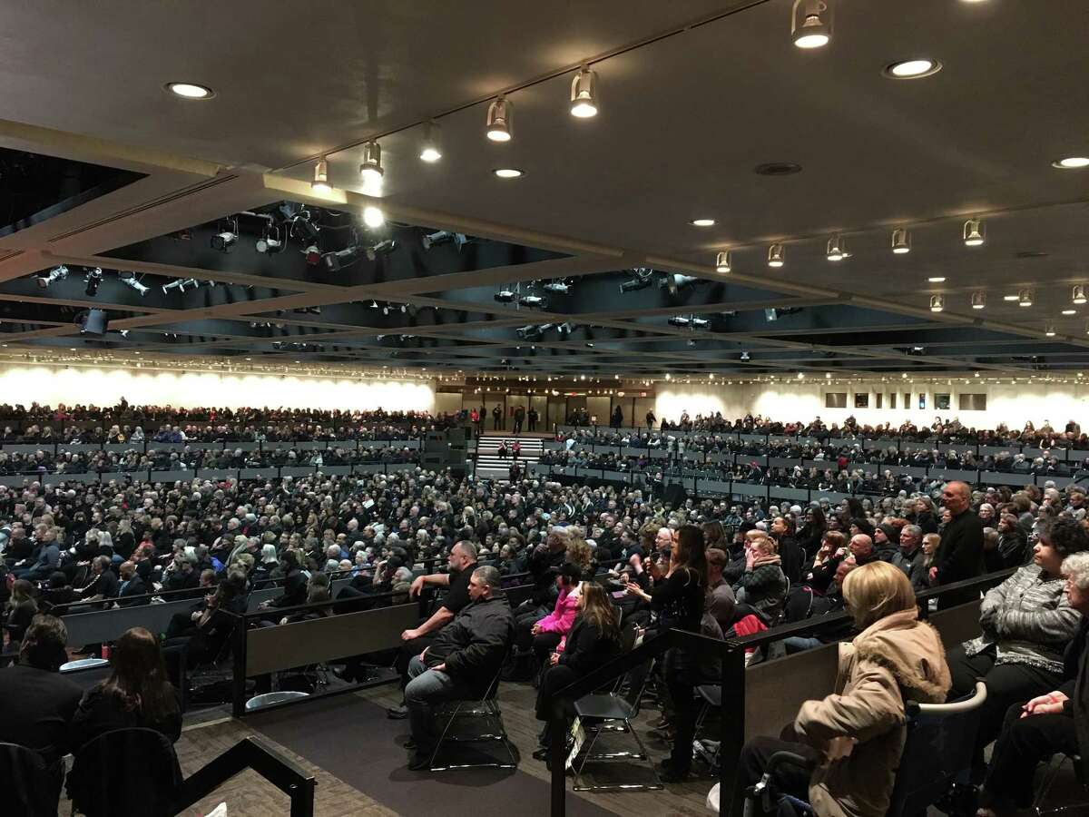 Thousands of people gathered at the Day of Mourning event in the Empire State Plaza Convention Center to protest abortion and the passage of the Reproductive Health Act. (Diego Mendoza-Moyers / Times Union)