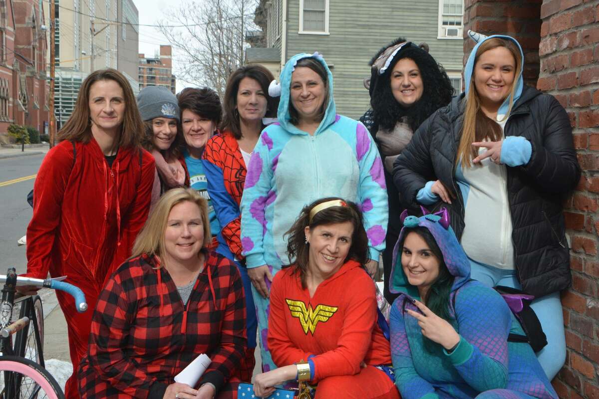 The New Haven Onesie Bar Crawl was held on February 23, 3019. Participants donned their best onesie pajamas and enjoyed drink specials at participating bars, Were you SEEN?