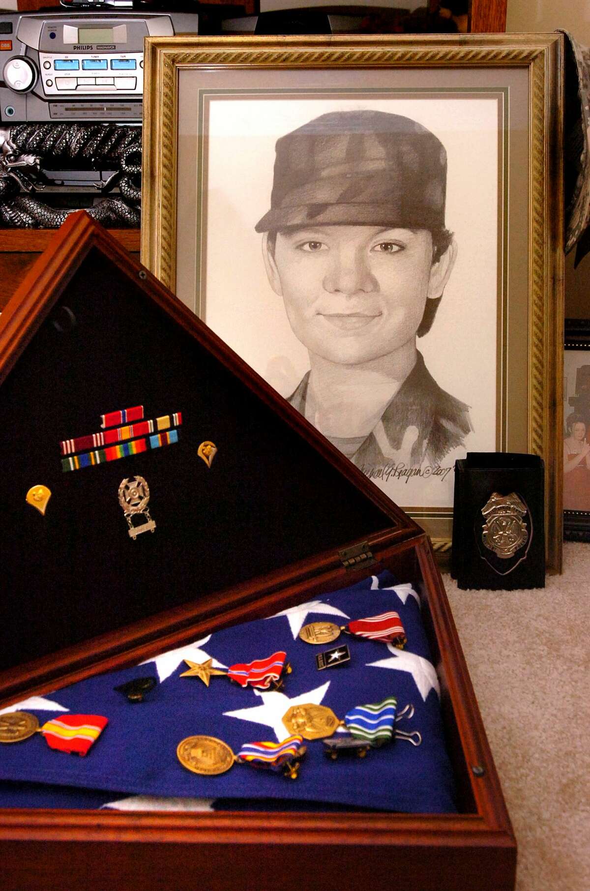 While many believed that the August death of Spc. Kamisha Block of Vidor was caused by friendly fire, an investigation report (recently released by the woman's family) states that the former M.P. was murdered by another American soldier while stationed in Iraq. Wednesday, June 18, 2008. Photo by Guiseppe Barranco
